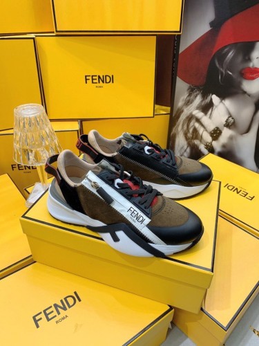 Fendi Mens Shoes Fashion Sneakers Luxury Brand Casual Fendi Flow Low-Top Sneakers Shoes for Men with Original Box