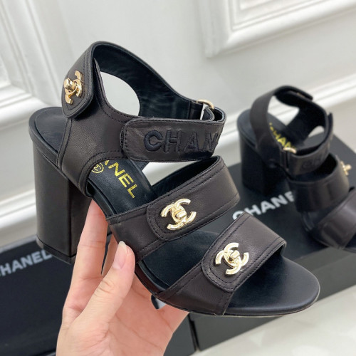 Chanel Womens Shoes Sandals Slippers Luxury Brand Design with Original Box Women Sandals 8cm Heel