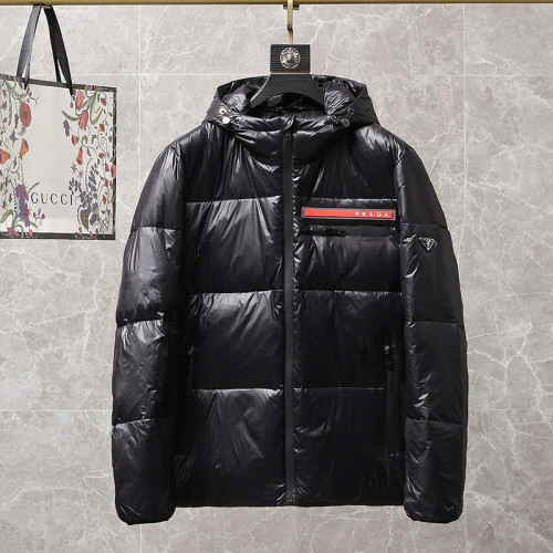 Prada Mens Womens Winter Windprood Down Jackets Keep Warm 80% White Duck Down
