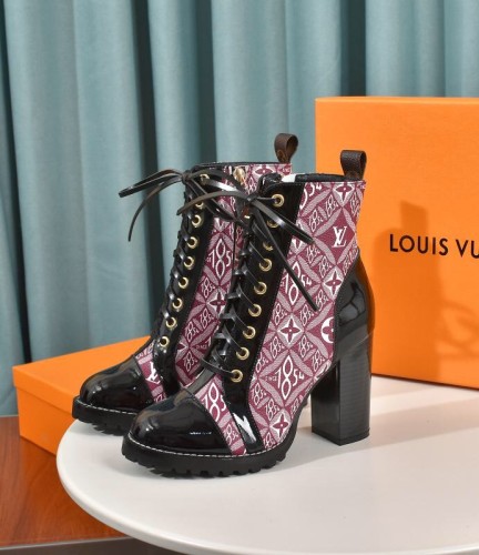 Louis Vuitton Women Shoes Boots Luxury Brand STAR TRAIL ANKLE BOOT with Original Box