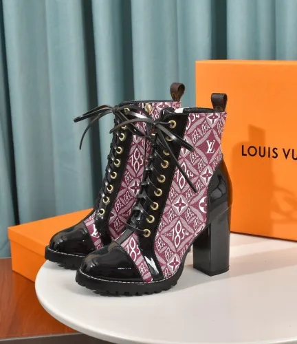 Louis Vuitton Women Shoes Boots Luxury Brand STAR TRAIL ANKLE BOOT with Original Box
