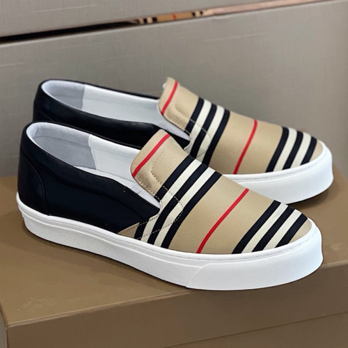 Burberry Men Shoes Fashion Luxury Brand Vintage Cotton Sneaker Casual Shoes for Men with Original Box