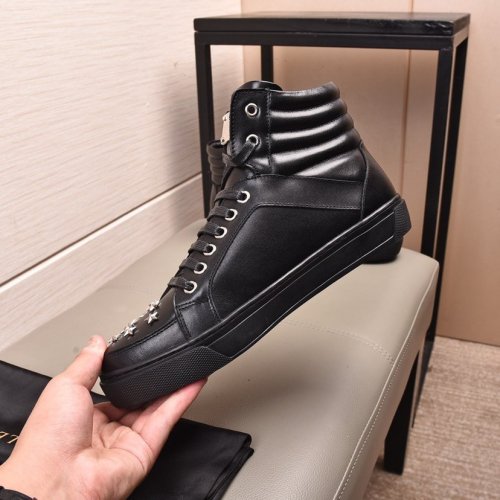 Philipp Plein Men Shoes High Top Sneaker Fashion Design Luxury Brand