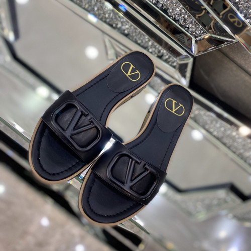 Valentino Womens Shoes Flat Mule Sandals