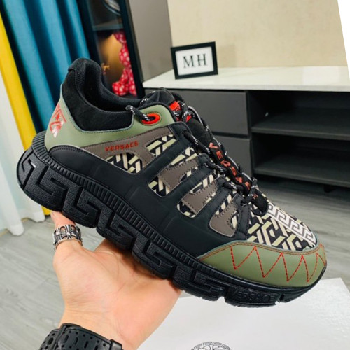 Versace Men Shoes Fashion Design Luxury Brand TRIGRECA SNEAKERS with Original Box