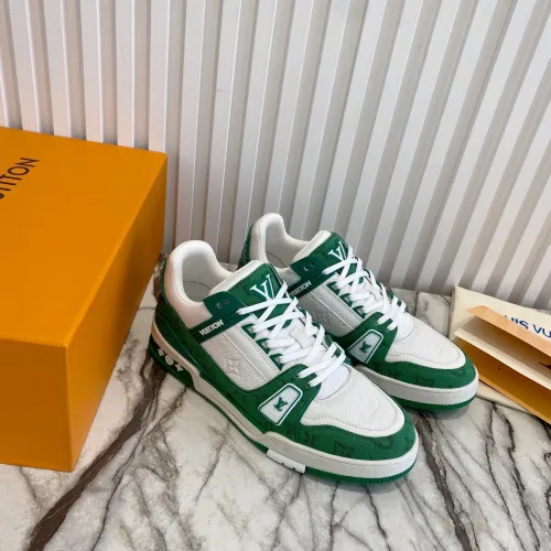 Louis Vuitton Womens Shoes Fashion Sneakers Design Luxury Brand LV TRAINER SNEAKER with Original Box 1A9JI9