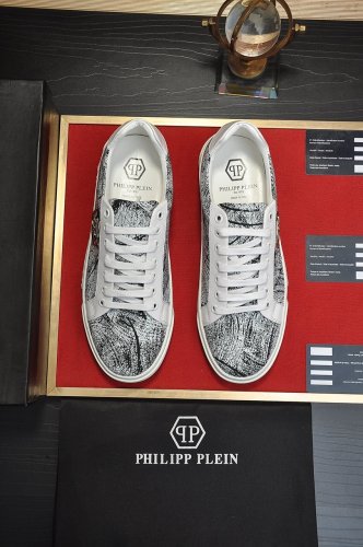 Philipp Plein Men Shoes Sneakers Low Top Sneaker Fashion Design Luxury Brand with Original Box