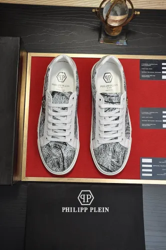 Philipp Plein Men Shoes Sneakers Low Top Sneaker Fashion Design Luxury Brand with Original Box