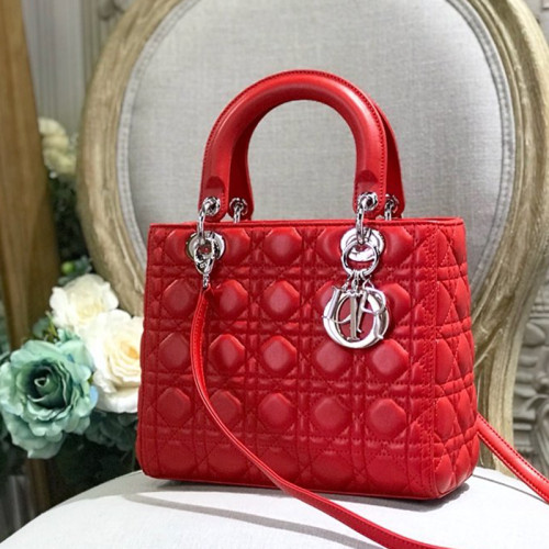 Dior Womens Bags Handbags Luxury Fashion MEDIUM LADY D-LITE BAG with Original Box