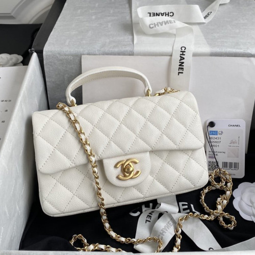Chanel Womens Bags Crossbody Bag Classic Handbag CF Mini Luxury Brand with Original Box