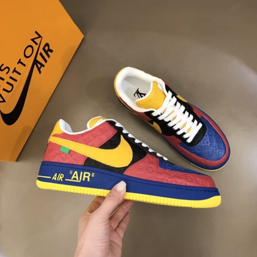 Louis Vuitton NIKE Off-White Men Shoes Fashion Sneakers Design Luxury Brand LVXNIKE Air Force Sneakers with Original Box