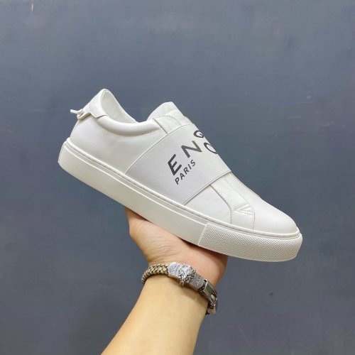 Givenchy Men Shoes Fashion Type Luxury Brand GIVENCHY SNEAKERS IN LEATHER WITH LATEX BAND with Original Box