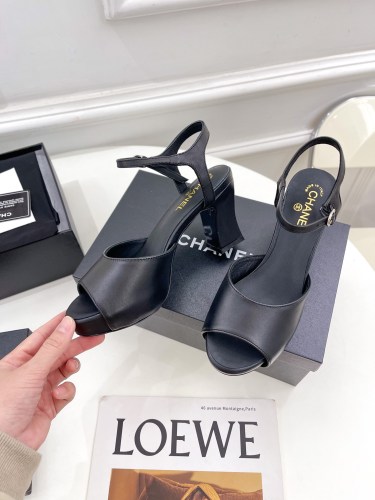 Chanel Womens Shoes Pumps Fashion Sandals Summer Design 7.5cm Heel Luxury Brand Design with Original Box