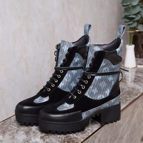 Louis Vuitton Women Shoes Boots Fashion Ankle Boots Luxury LAUREATE PLATFORM DESERT BOOT 1A5SLY