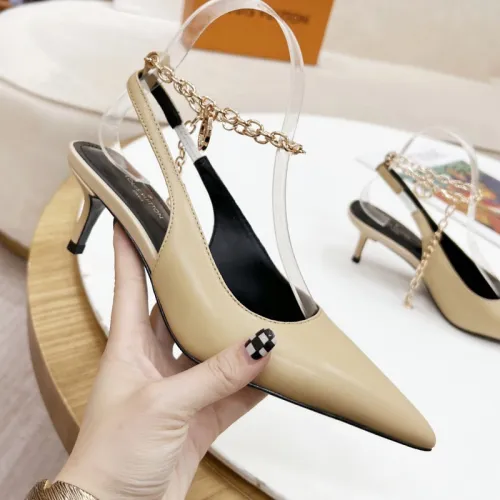 Louis Vuitton Womens Shoes Pumps Sandals Leather Design Luxury Brand Fashion Sandals with Original Box 5cm Heel