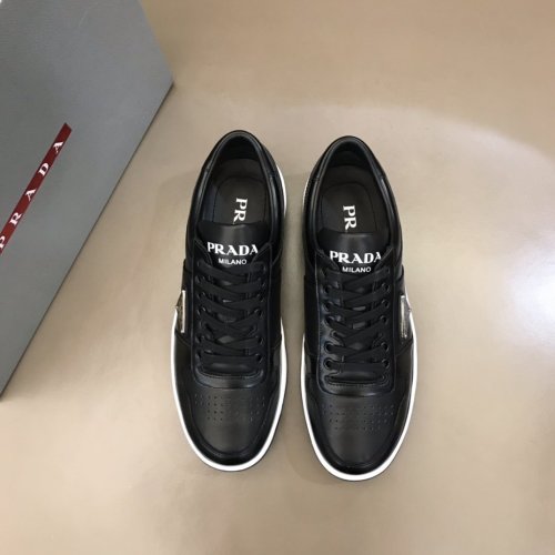 Prada Mens Shoes Sneakers Casual Shoes for Men Luxury Brand Breathable Fashion Sneakers with Original Box
