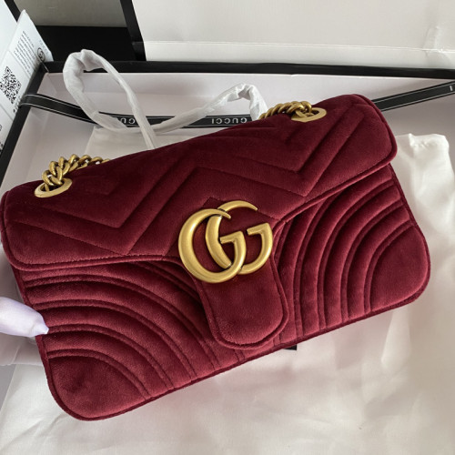 Gucci Womens Bags Shoulder Messenger Bag Luxury Brand Small GG Marmont bag with Original Box