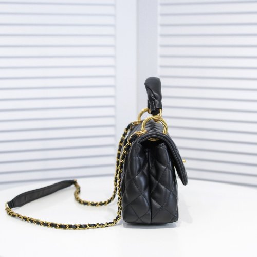 Chanel Womens Bags Shoulder Bag Small Flap Bag with Top Handle