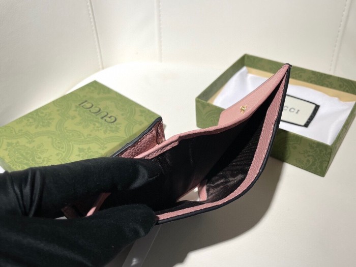 Gucci Womens Bags Wallets Leather Design Luxury Brand GG Marmont card case wallet with Original Box 658610 17WAG 5788