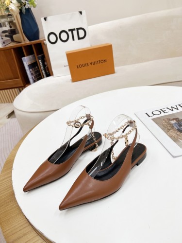Louis Vuitton Womens Shoes Sandals Slippers Leather Design Luxury Brand Fashion Sandals with Original Box