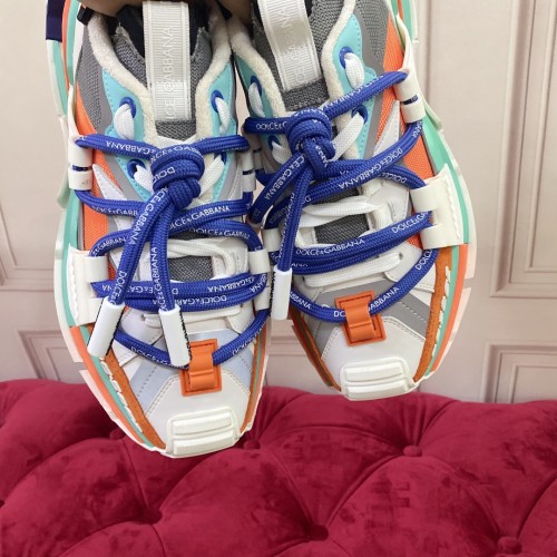 Dolce&Gabbana Womens Shoes Sneakers Luxury Brand Mixed-material Daymaster sneakers with DG logo CS1941AQ7098B706
