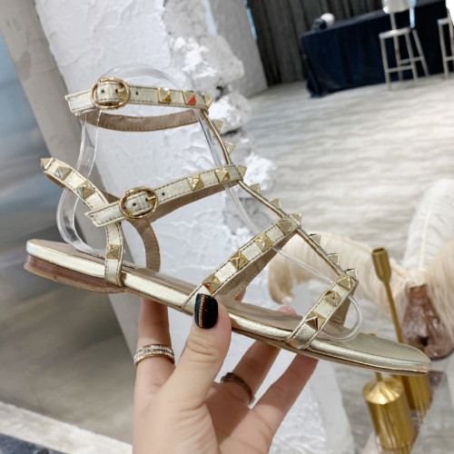 Valentino Women Shoes Mule Flip Flop Sandals ROMAN STUD SLIDE SANDAL IN QUILTED NAPPA with Original Box Luxury Brand