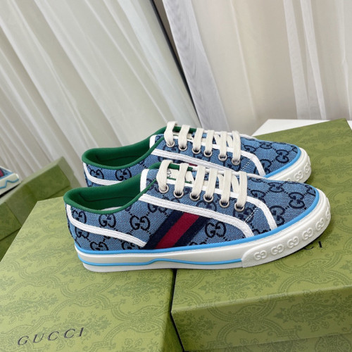 Gucci Womens Shoes Fashion Type Luxury Brand Leather Women's Gucci Tennis 1977 GG Multicolor sneaker with Original Box
