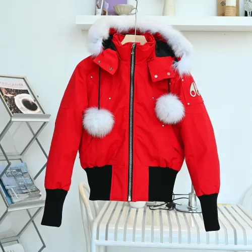 Moose Knuckles Design Womens Winter Windprood Down Jackets Keep Warm 90% White Duck Down