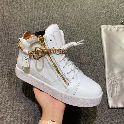 Giuseppe Zanotti Mens Shoes Luxury Brand High Top Sneakers Coby