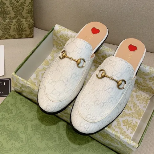 Gucci Womens Shoes Slippers Slides Casual Design Luxury Brand Leather Princetown leather slipper with Original Box