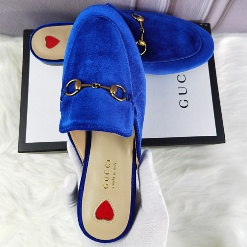 Gucci Womens Shoes Casual Loafers Design Luxury Brand Leather Women's jumbo GG Princetown slipper with Original Box 475094 UKO60 2588