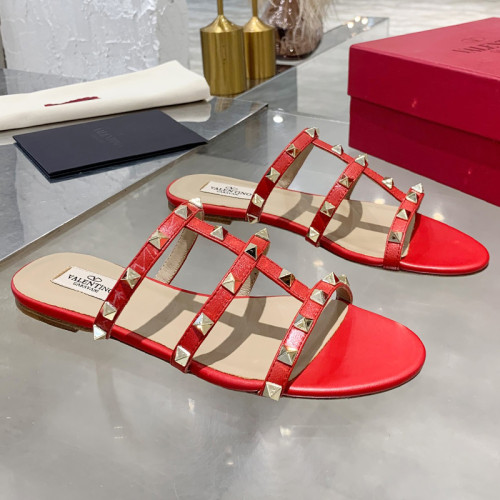 Valentino Women Shoes Mule Flip Flop Sandals ROMAN STUD SLIDE SANDAL IN QUILTED NAPPA with Original Box Luxury Brand