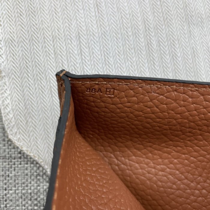 Hermes Womens Mens Wallets Purse Card Holder Leather Design Coin Bag with Original Box