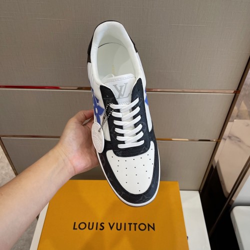 Louis Vuitton Men Shoes Fashion Sneakers RIVOLI Beverly Hills SNEAKER Luxury Brand Casual Shoes with Original Box