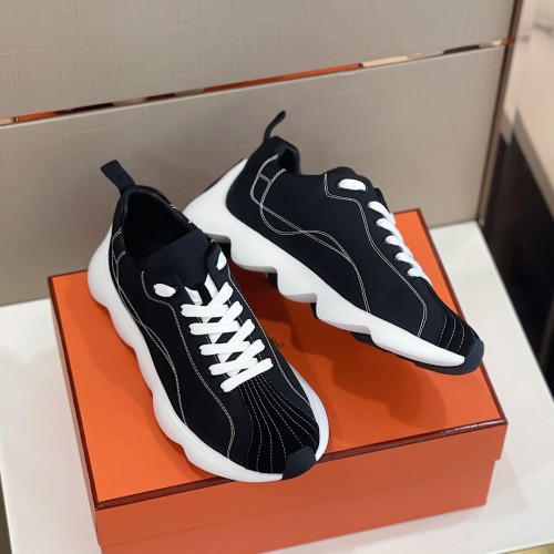 Hermes Mens Casual Shoes Fashion Sneakers Luxury Brand with Original Box
