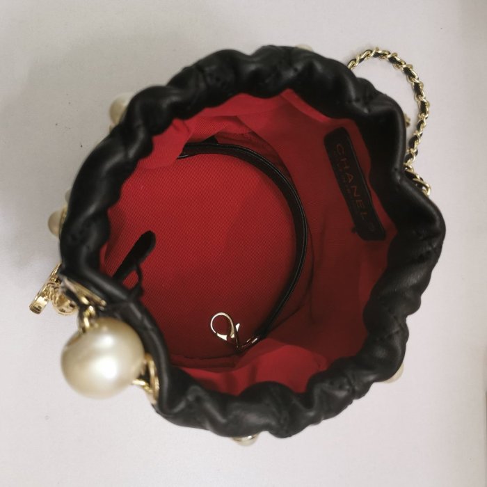 Chanel Womens Bag Shoulder Bag Mini Drawstring Bag