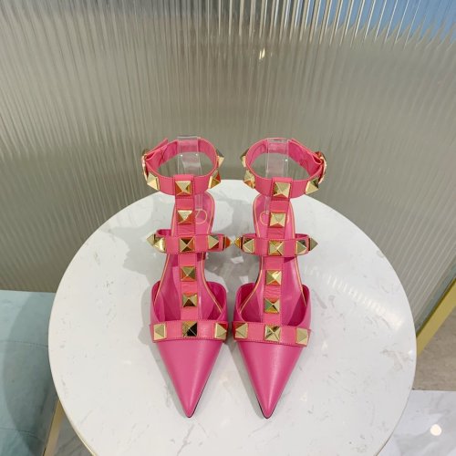 Valentino Women Shoes Mule Flip Flop Sandals ROMAN STUD CALFSKIN PUMP 40 MM with Original Box
