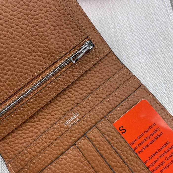 Hermes Womens Mens Wallets Purse Card Holder Leather Design Coin Bag with Original Box