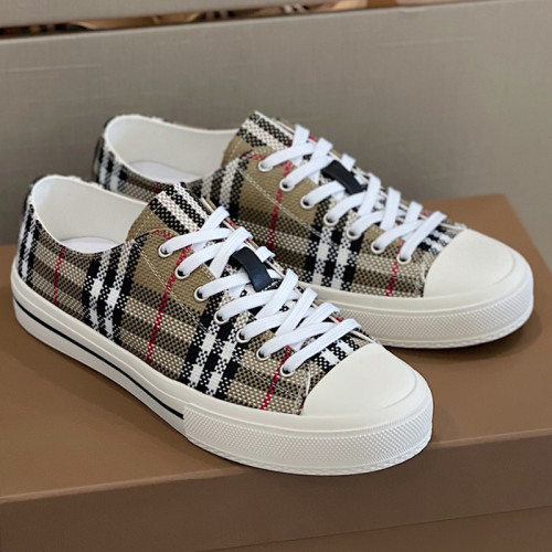 Burberry Men Shoes Fashion Luxury Brand Vintage Cotton Sneaker Casual Shoes for Men with Original Box
