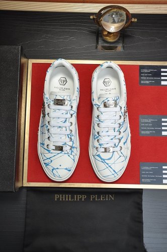 Philipp Plein Men Shoes Sneakers Low Top Sneaker Fashion Design Luxury Brand with Original Box