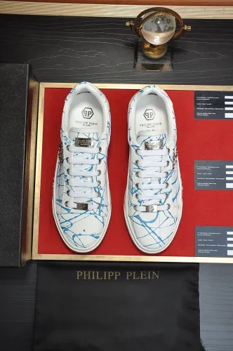 Philipp Plein Men Shoes Sneakers Low Top Sneaker Fashion Design Luxury Brand with Original Box