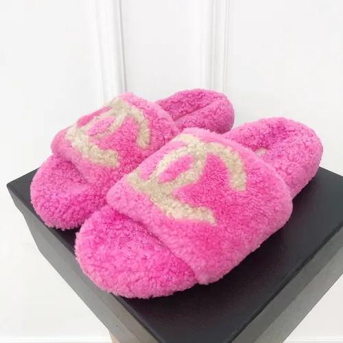 Chanel Womens Shoes Mule Slide Sandal Luxury Brand Plus Velvet Slippers for Women with Original Box