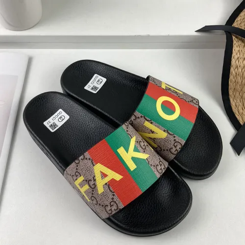 Gucci Mens Shoes Sandals Slides Slippers Luxury Brand Thick Sole Design with Original Box