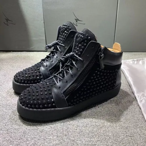Giuseppe Zanotti Mens Shoes Luxury Brand High Top Sneakers Coby