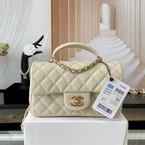 Chanel Womens Bags Crossbody Bag Classic Handbag CF Mini Luxury Brand with Original Box