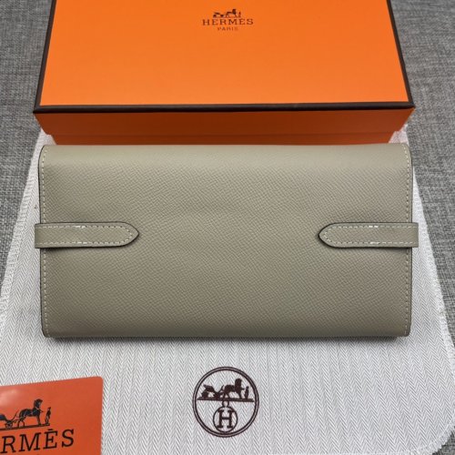 Hermes Womens Mens Wallets Purse Kelly Bag Clutch Leather Design Coin Bag with Original Box