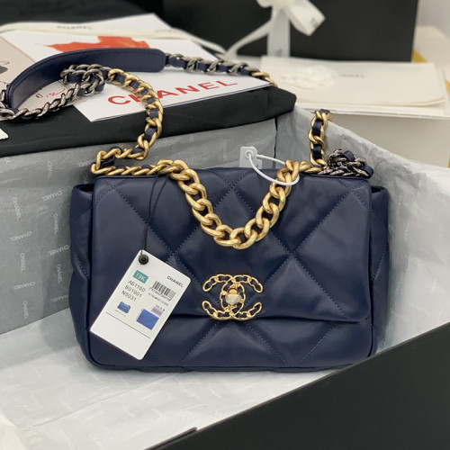 Chanel Womens Bags Shoulder Messenger Bags Chanel 19 Flap Bag Luxury Brand with Original Box