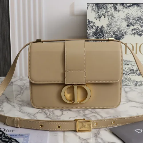 Dior Womens Bags Crossbody Bags Luxury Brand 30 MONTAIGNE BAG Warm Taupe Box Calfskin M9203UMOS_M747 with Original Box