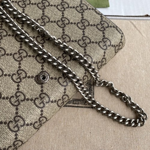 Gucci Womens Bags Crossbody Shoulder Messenger Bags Luxury Brand Dionysus GG Supreme chain wallet ‎401231 KHNSN 8642 with Original Box