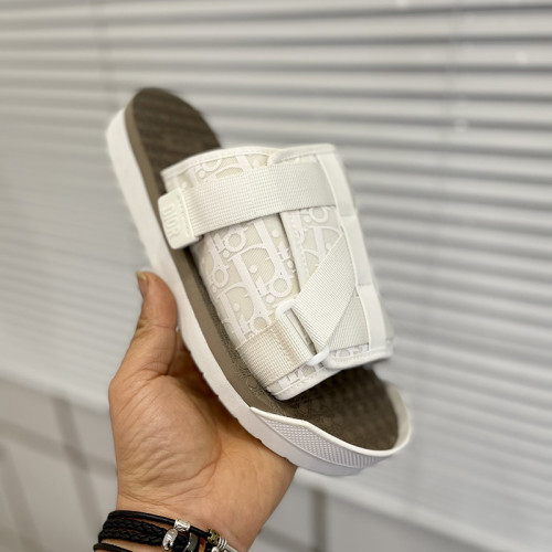 Dior Mens Shoes Sandals Luxury Designer DIOR ALPHA SANDAL Off-White Dior Oblique Jacquard 3SA081YXV_H060 with Original Box